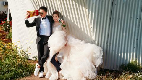 吴奇隆刘诗诗新西兰婚纱照