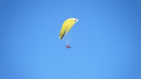滑翔伞运行图片
