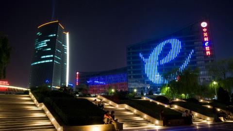 北京中关村美丽夜景