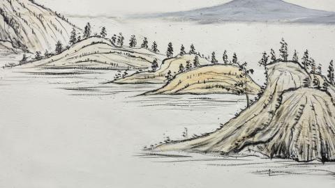 山水水墨画图片