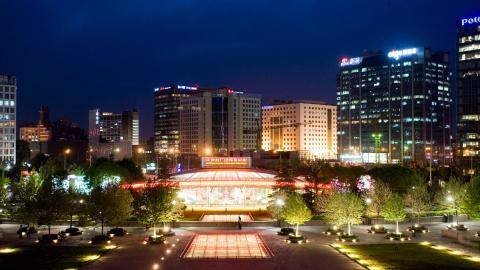 北京中关村美丽夜景