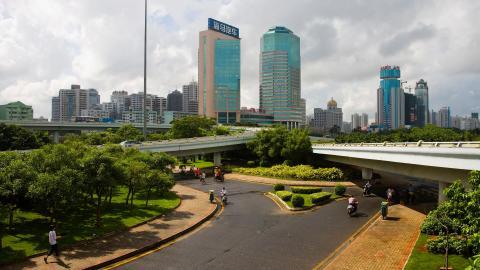 海南海口旅游城市风光图片