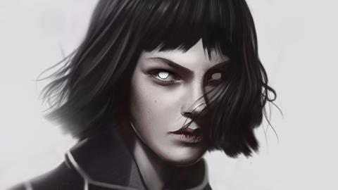 手绘人像作品图片