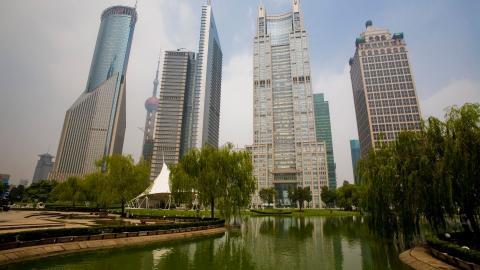 上海浦东高楼风景图片