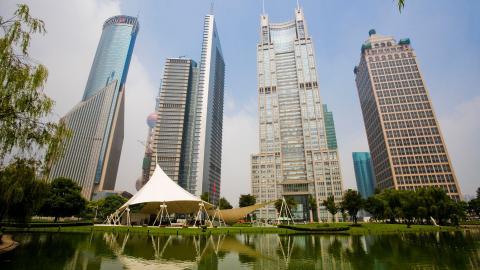 上海浦东高楼风景图片