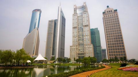 上海浦东高楼风景图片