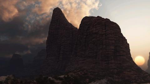 超高清沙漠戈壁风景图片