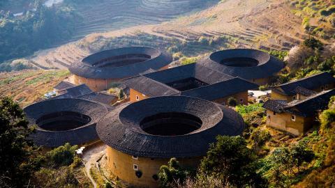 福建龙岩永定土楼图片