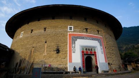 福建龙岩永定土楼图片