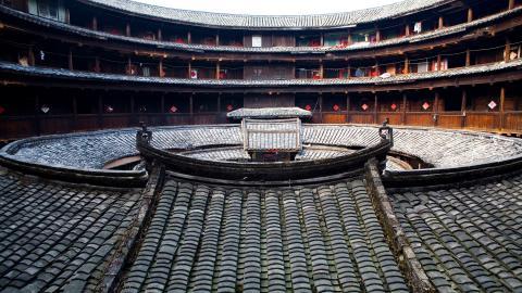 福建龙岩永定土楼图片