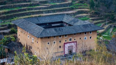 福建龙岩永定土楼图片
