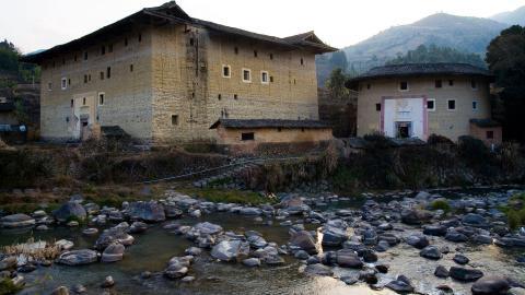 福建龙岩永定土楼图片