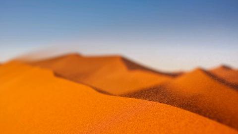 荒凉的沙漠戈壁风光