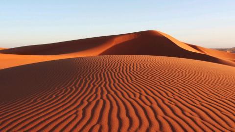 荒凉的沙漠戈壁风光