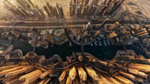 迪拜城市风景高清图片