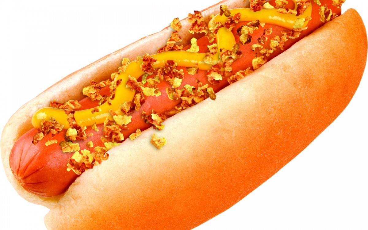 食物热狗面包图片