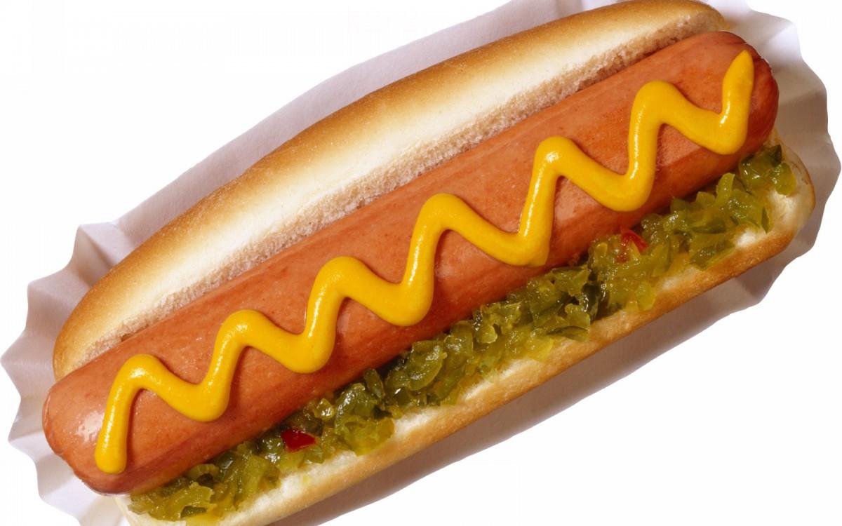 食物热狗面包图片