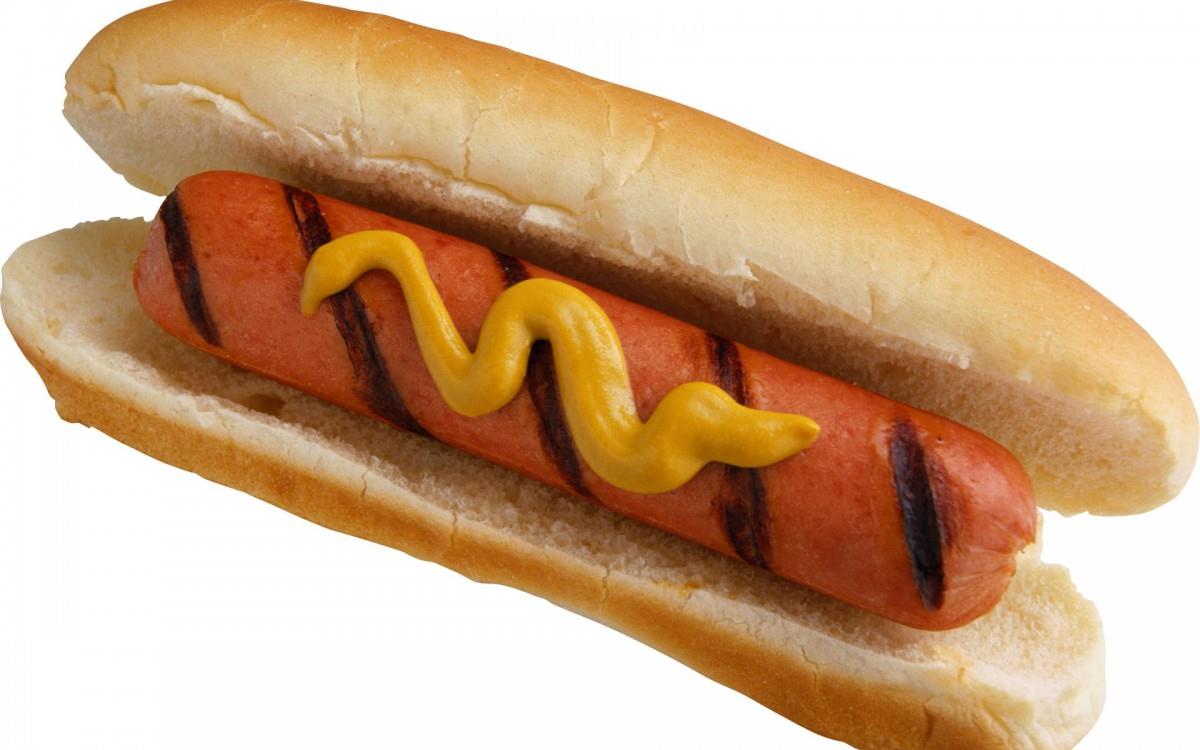 食物热狗面包图片