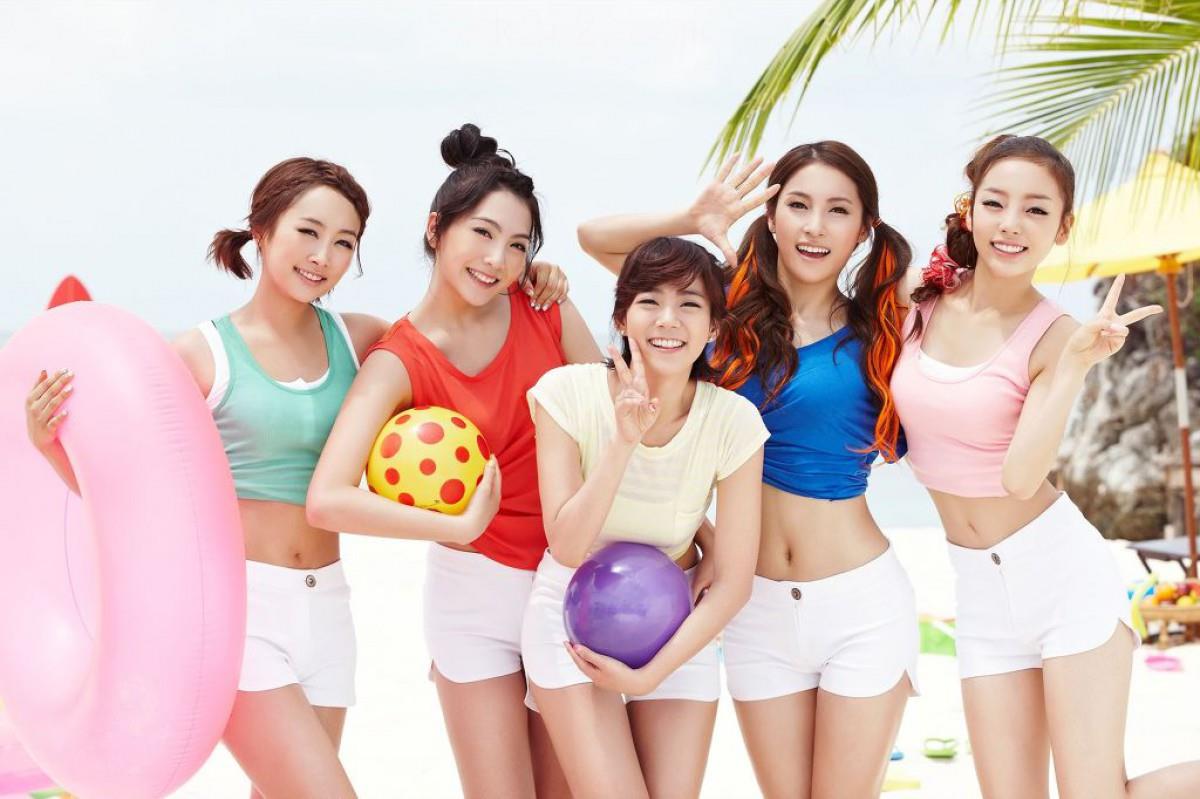 韩国美女kara组合图片