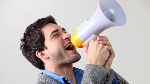 手持扩音喇叭图片