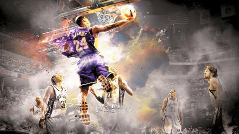 篮球运动员NBA球星科比图片