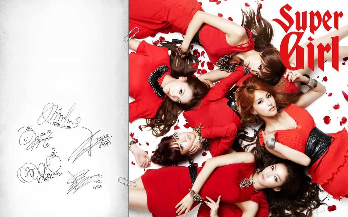 韩国美女kara组合图片