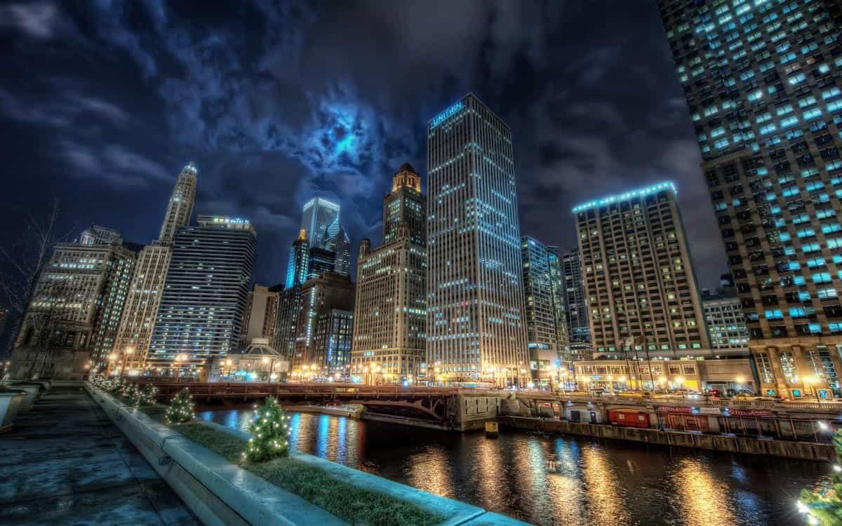 美国芝加哥城市建筑风景图片