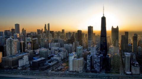 美国芝加哥城市建筑风景图片