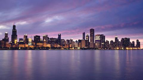 美国芝加哥城市建筑风景图片