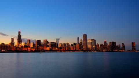 美国芝加哥城市建筑风景图片