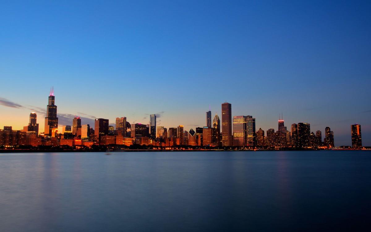 美国芝加哥城市建筑风景图片