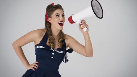 手持扩音喇叭图片