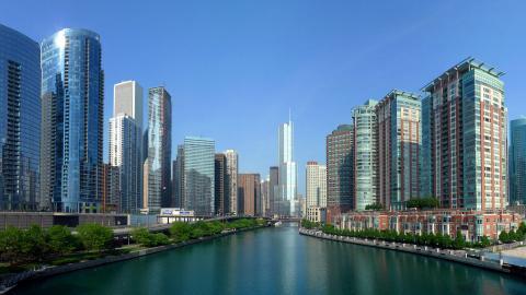 美国芝加哥城市建筑风景图片