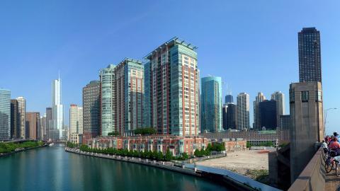 美国芝加哥城市建筑风景图片