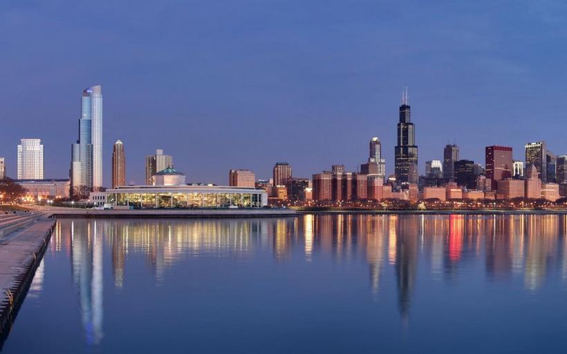 美国芝加哥城市建筑风景图片