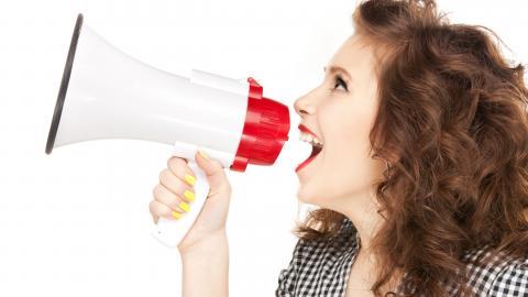 手持扩音喇叭图片