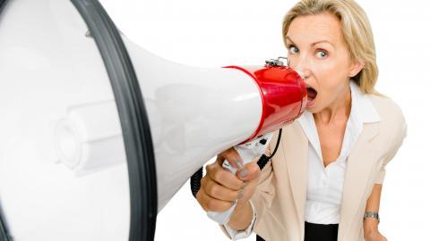 手持扩音喇叭图片