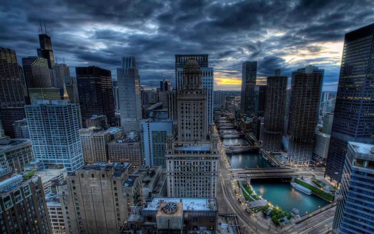 美国芝加哥城市建筑风景图片