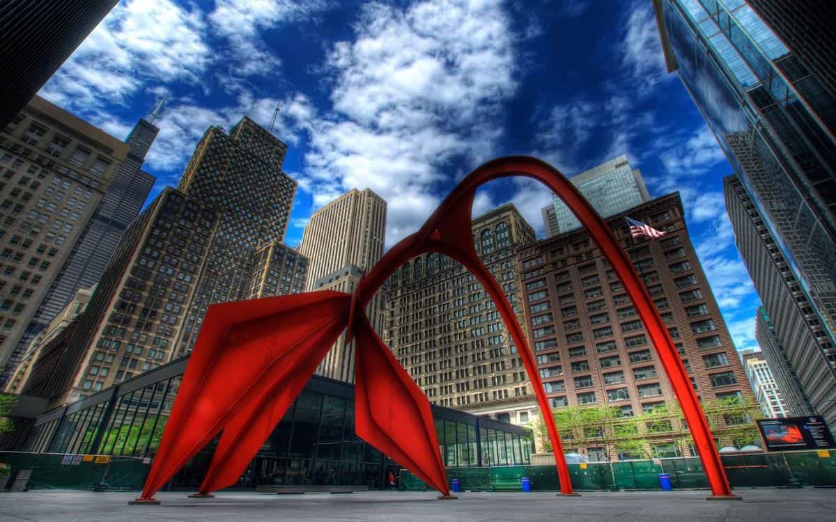 美国芝加哥城市建筑风景图片