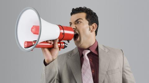 手持扩音喇叭图片