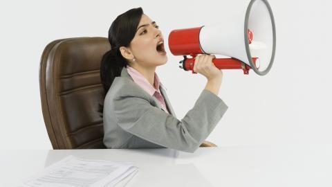 手持扩音喇叭图片