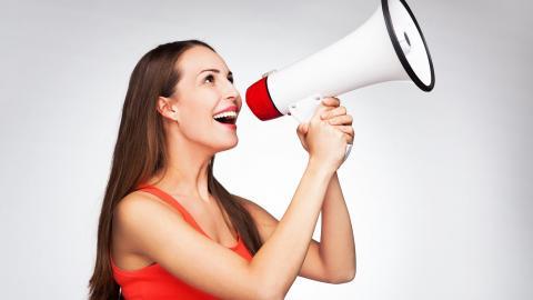 手持扩音喇叭图片