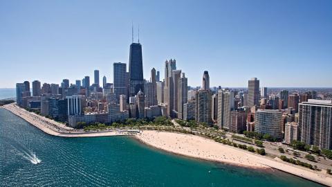 美国芝加哥城市建筑风景图片