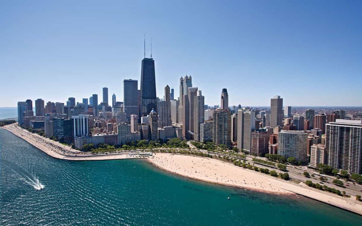 美国芝加哥城市建筑风景图片