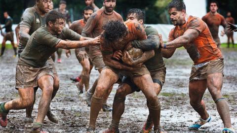 激烈橄榄球运动图片