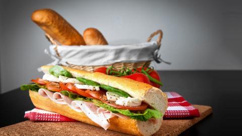 食物三明治图片