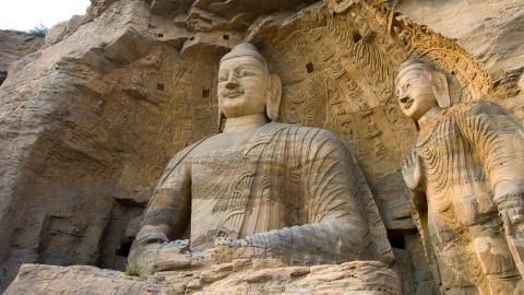 山西大同云冈石窟图片