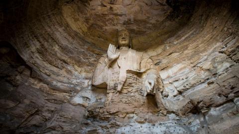 山西大同云冈石窟图片