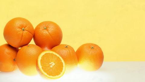 水果桔子高清图片