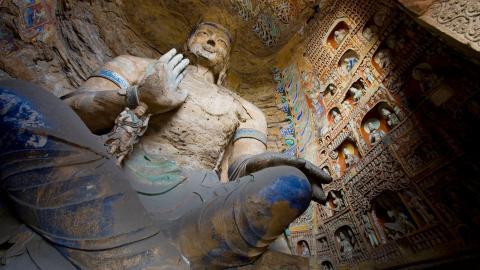 山西大同云冈石窟图片